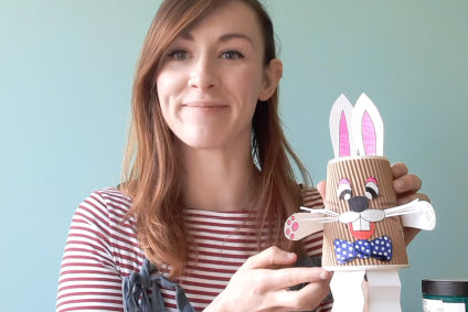Make Easter rabbit puppet with Aiysha!🐰